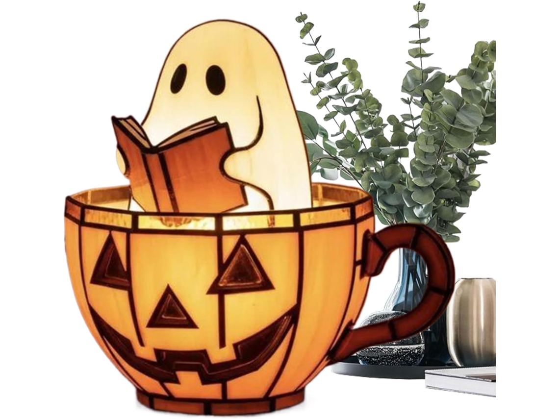 Luminária Fantasma De Halloween, Luzes Fantasma De Halloween Decorações Para Festas Em Ambientes I Gokoco