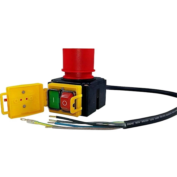 Interruptor De Unidade Koa7 Para Máquina, 380/400v Trifásico, Com Cabo E Inversor De Fase, Incluindo Porta De Freio Emergência Combinada