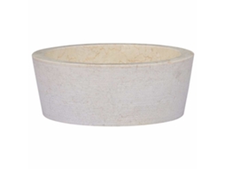 Lavatório Vidaxl Creme Mármore (ø40x15 Cm)