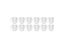 Ats mini Vasos de Cerveza Simulación Transparentes Miniatura para Casa de Muñecas Fiesta Picnic 12pcs