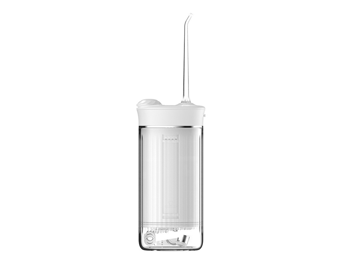Irrigador oral portátil SFUSHOS para uso doméstico, com bomba de pressão e carrinho UV (branco)