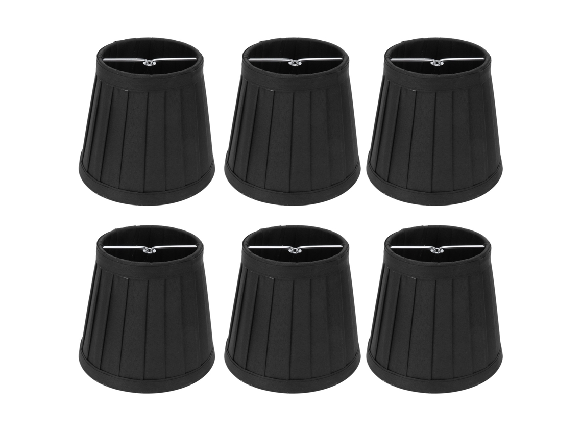 Conjunto de 6 Abajur de Tecido Moderno para Chandelier Lâmpada E14 Decor S/MARCA