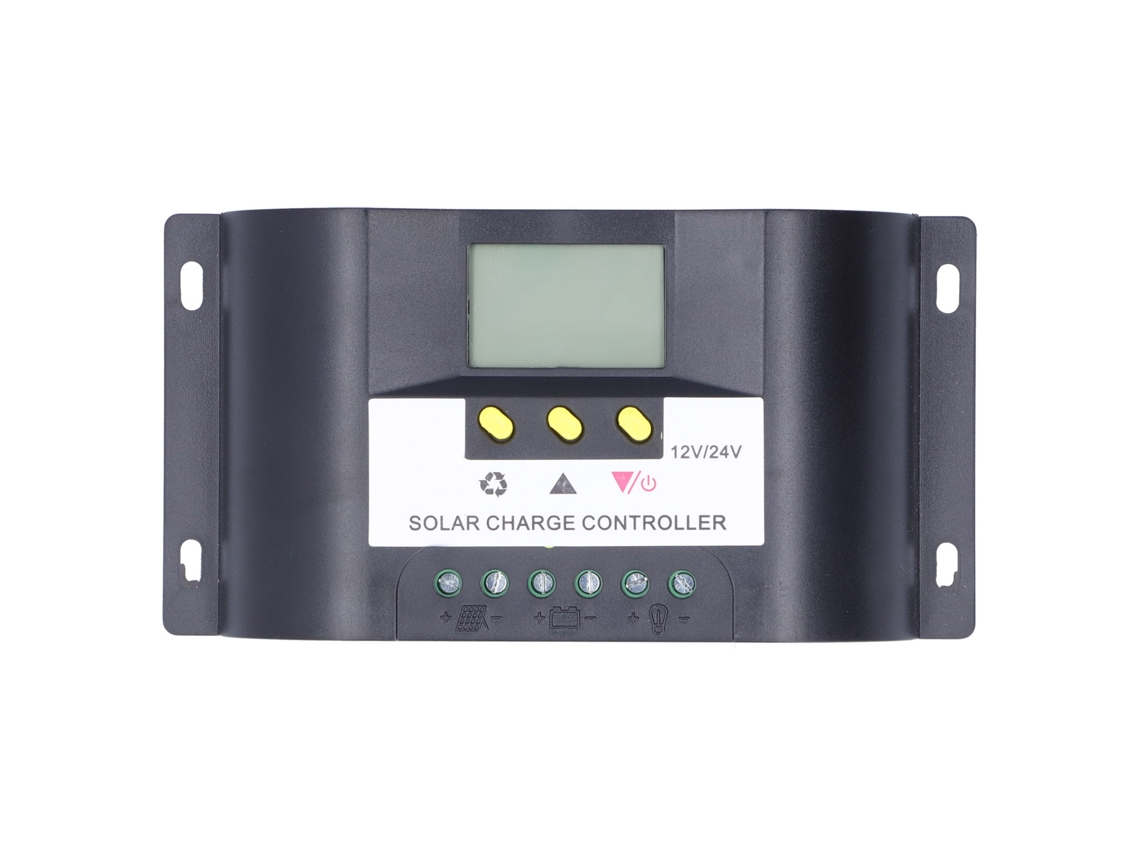 Controlador De Carga Solar Inteligente Com Timer Ajustável E Display Lcd Para Cargas Cc 10a