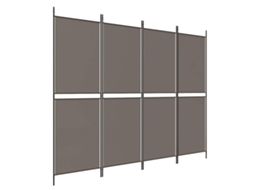 Maison Exclusive - Biombo/divisória Com 4 Painéis 200x220 Cm Tecido Antracite