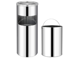 Ashtray Dustbin, Ashtray Dustbins Vidaxl Prateado Aço Inoxidável (n/a)