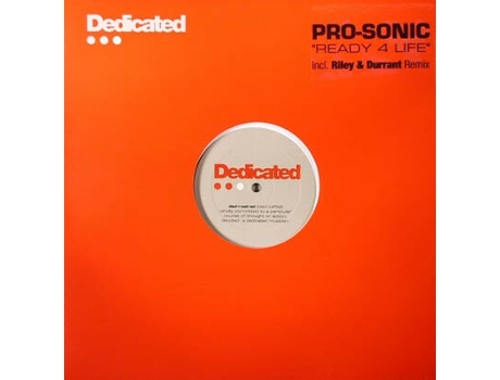 Vinil Ready 4 Life Dedicated