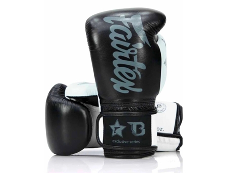 Luva FAIRTEX e BOOSTER fxb-BG V2 Branco e Preto 12oz