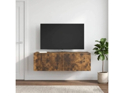 Vidaxl Gabinete De Tv De Parede 98 X 41 X 30 Cm Carvalho Fumado