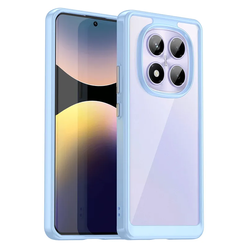 (azul-claro, Redmi Note 14 Pro 4g (global)) Capa Protetora Fosca Resistente A Impactos, Compatível Com Carregamento Sem Fio Magnético