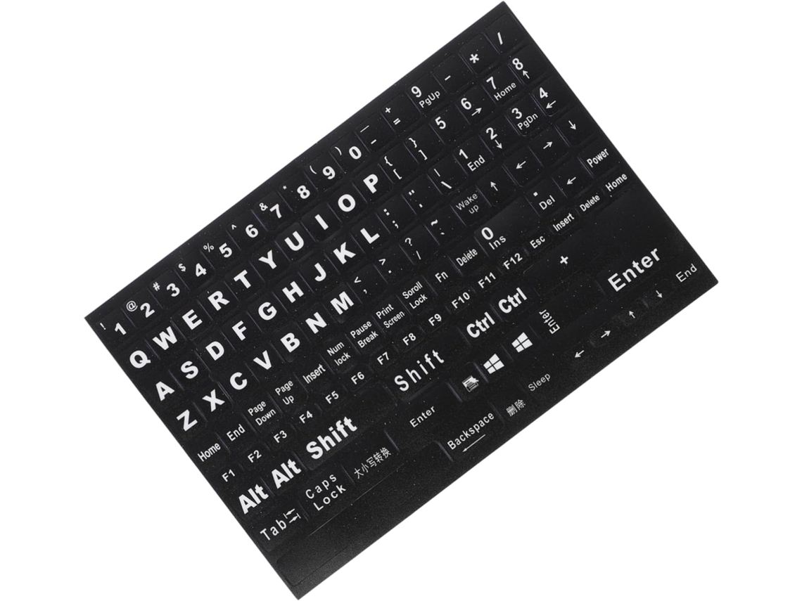 Adesivos De Substituição Para Teclado Em Inglês, Resistentes Ao Desgaste, Para Laptops E Computadores, Fáceis De Aplicar E Remover Gokoco