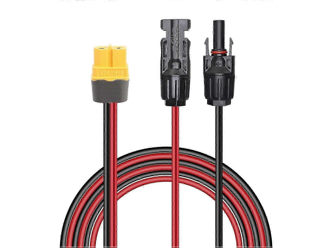 Cabo Adaptador De Painel Solar Para Conector Xt60 12awg Para Estação De Energia Solar De Rv. Olysi Shop