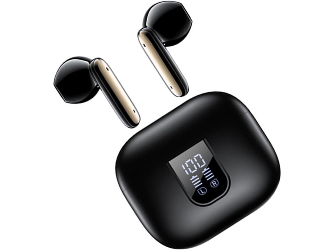 Fones De Ouvido Bluetooth Sem Fio Com Cancelamento Ruído E Visor Digital Para Jogos Chamadas, Resistentes À Água Ipx5