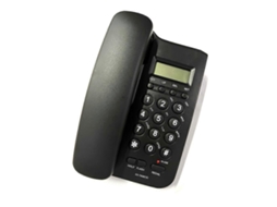 Telefone Com Identificador De Chamadas, Rede Fixa, Som Nítido, Redução De Ruído, Com Fio Brilvibera