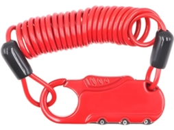 Cadeado De Cabo Com Combinação Reconfigurável, Cabo De Aço 1m, Cadeado Leve Para Capacete, Para Uso Em Academia, Viagens