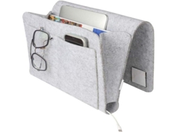 Organizador de bandeja de feltro para cama, saco de feltro para armazenamento ao lado da cama, organizador de cabeceira Slowmoose Hanger