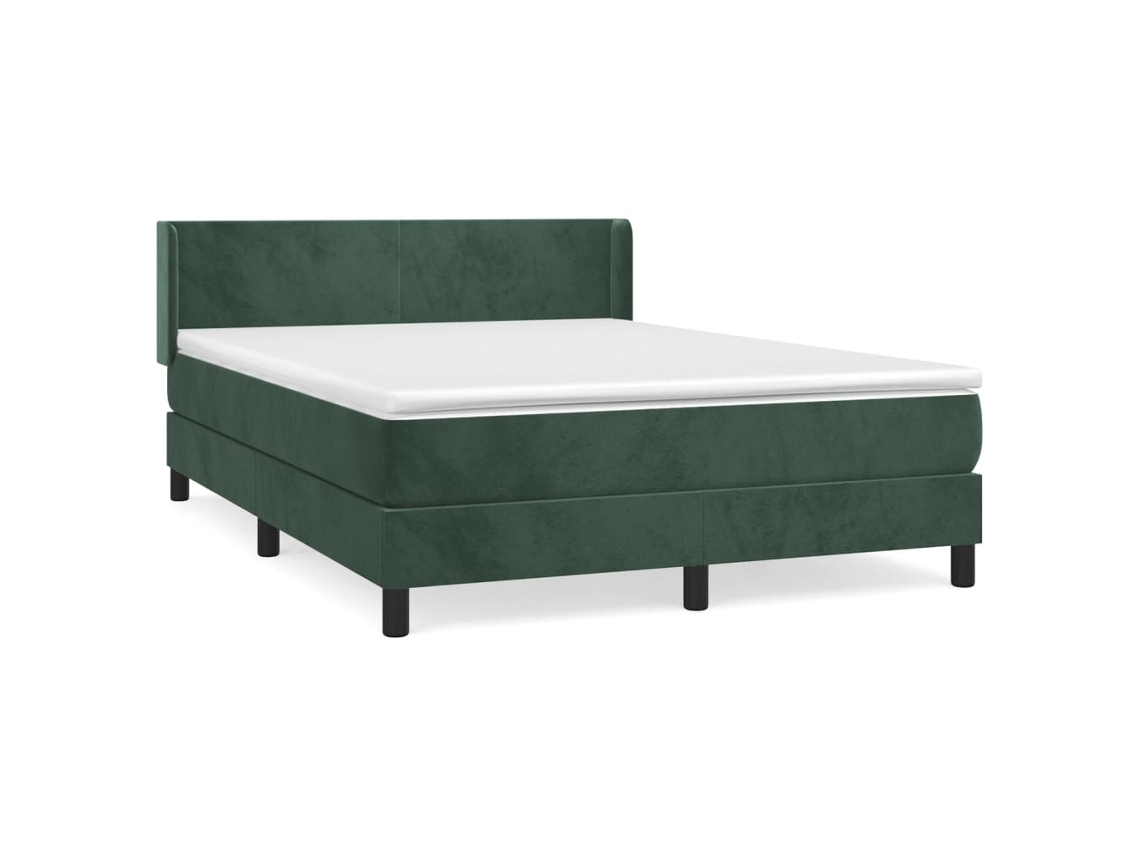 Box Spring Bed, Box Spring Beds Vidaxl Verde Veludo (140 X 190 Cm)