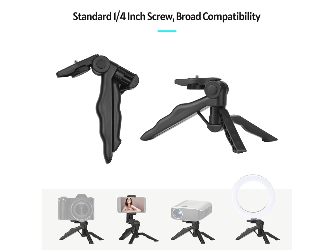 Soporte Flexible Para Celular Com Mini-tripé, Adaptador E Montagem Para Celular, Ideal Para Fotografia E Vídeos