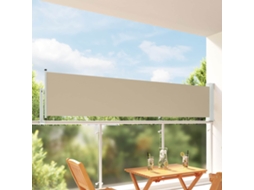 Vidaxl Toldo Lateral 80 X 300 Cm 100% Poliéster, Ferro E Aço