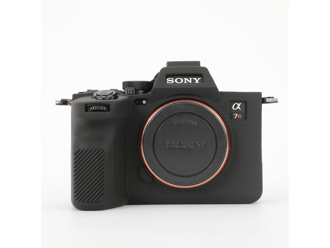 Capa para Sony A7r5 Capa de Silicone para Proteção Contra Quedas da Câmera CUICH (preta)
