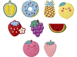 Ímãs De Frutas 3d Ushobe Para Geladeira, Pacote Com 9 Peças