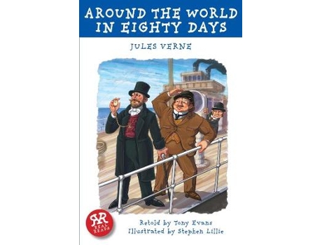 Livro around the world in eighty days de jules verne (inglês)