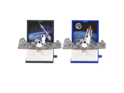 2pcs Chaveiro Mini Livro 3d Dinossauro Astronomia Anti stress Brinquedo para Crianças Adultos S/MARCA