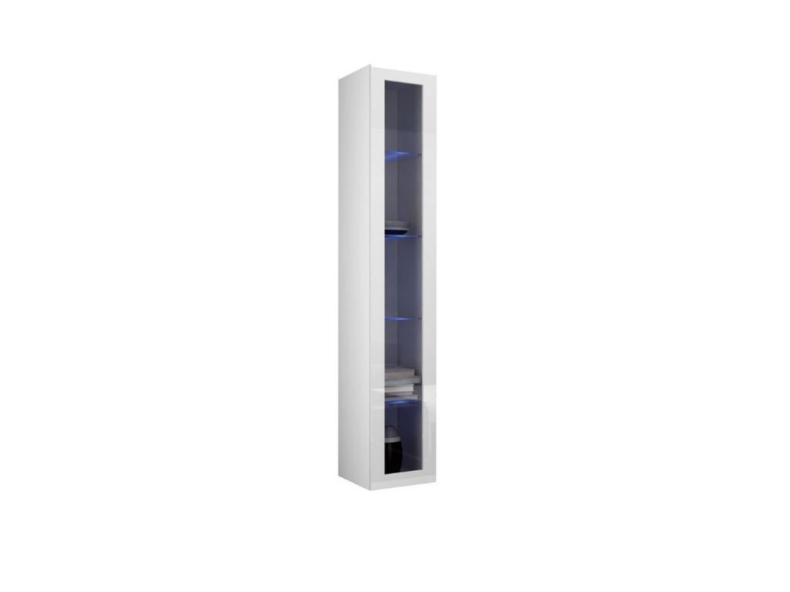 Vitrine Vago 40X180Cm com Vidro com Led Branco AMBIHOME