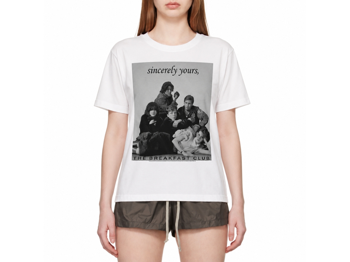Rockinstone Breakfast Club Movie Laid Out White Adult T-shirt Size:xxl