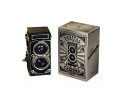 Mini Câmera Digital Retro Chuzhao Câmera Vintage de Lente Dupla com Foco Automático 4k ELECTVAULT1