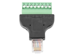 Conector Adaptador De Conversão Ethernet Rj45 Macho Para Terminal Digital 8 Pinos 8p8c-aquaforge