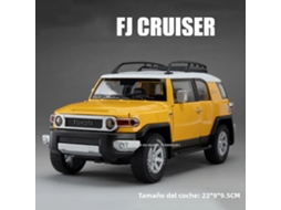 (estilo 1 Amarelo) Miniatura De Carro Land Cruiser Na Escala 1:24, Feita De Liga Metálica.
