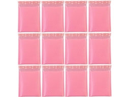 Envelopes Bolha Rosa 60 Unidades Em Pe, Autoadesivos Para Bijuterias