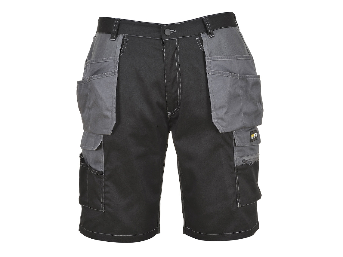 Bermuda Com Coldre De Granito Para Dias Quentes / Preto Cinza / M Portwest