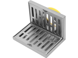 Ralo de Canto em Formato de L, Resistente à Ferrugem, para Varandas, Banheiros e Cozinhas AQUAFORGE