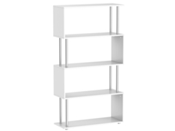 Estante de em S 4 Níveis 80l X 30w X 145h Colorido Branco