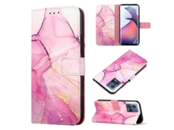 Capa De Celular Flip Em Couro Com Estampa De Mármore Para Motorola Moto S30 Pro 5g Pt003