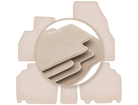 Tapetes Premium Bege Para: Mercedes Citan Kombivan De 2012-