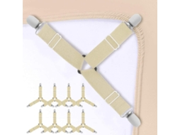 Suporte Para Lençóis, 8 Peças De Tiras Elásticas Triangulares Ajustáveis ​​com Suporte Para Cantos De Colchão