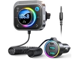 Atualize O Áudio Do Seu Carro E A Experiência De Carregamento Com Nosso Inovador Adaptador Bluetooth Yizhood (preto)