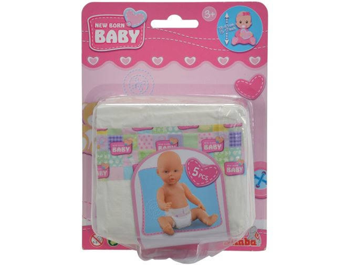 Conjunto de Fraldas para Bonecos SIMBA TOYS S 5561906