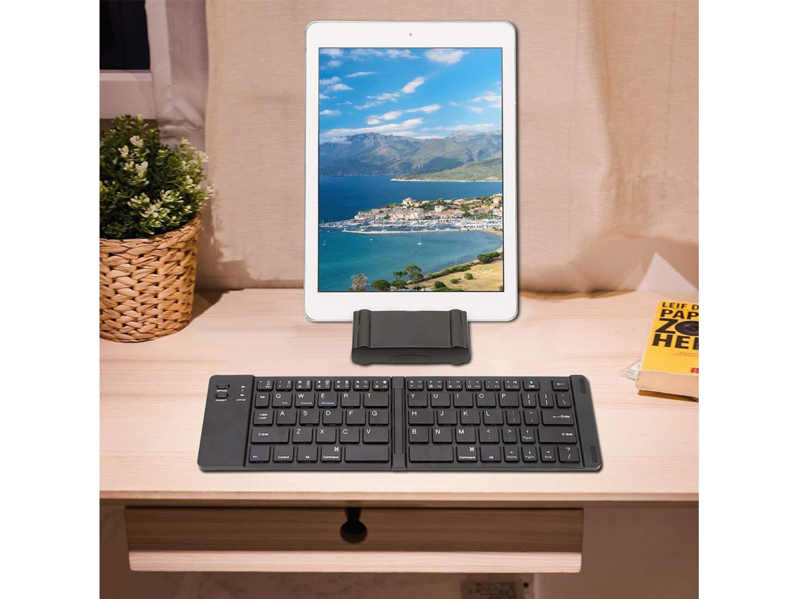 Teclado Bluetooth EOOCOO (plegável com Estojo)