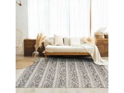 Tapete - A Fábrica De Decoração - Alívio Terra Cotton - 160x230 Cm - 100% Algodão - Retangular Branco-sandália
