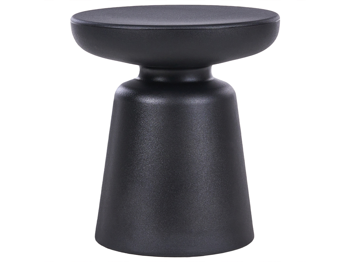 Mesa De Apoio Beliani Tofet De Material Sintético Preto 39x39x44