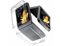 Capa para Samsung Galaxy Z Flip 6 MERCURY Pele Sintética Rígida Transparente