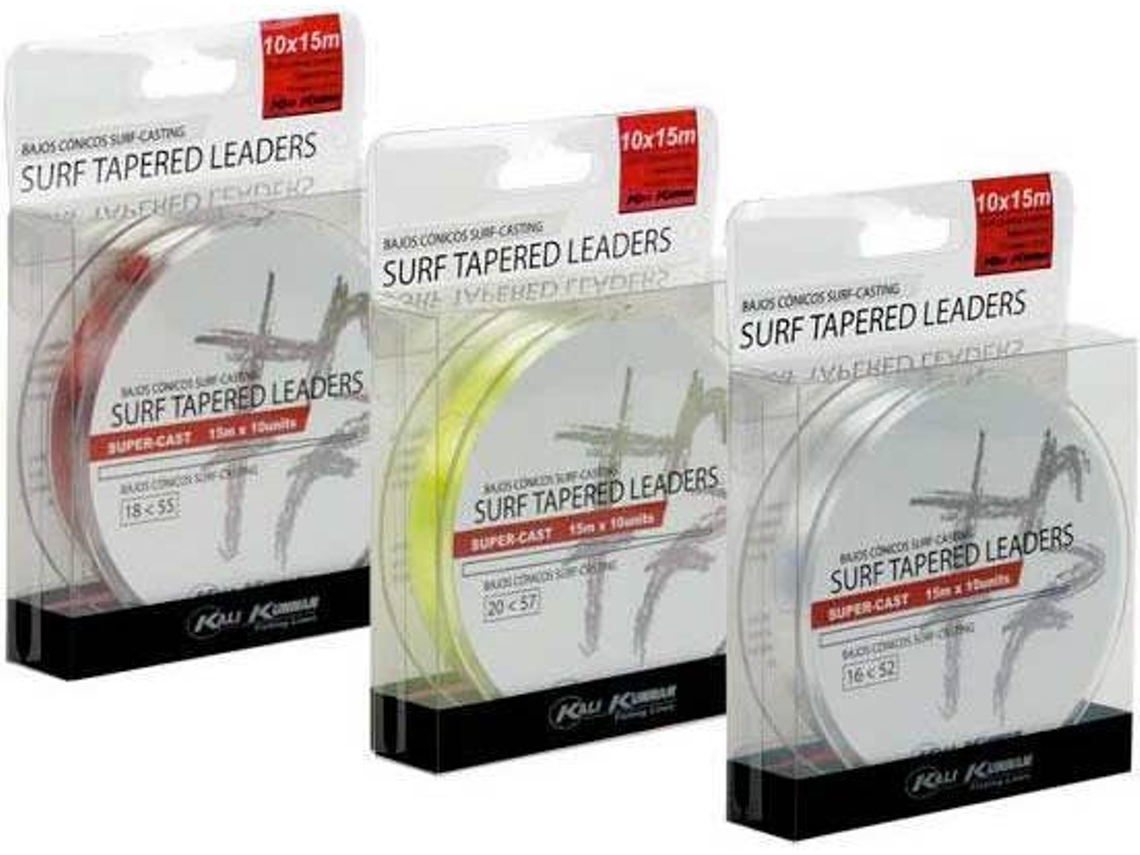 Linha de Pesca cônicas KALI KUNNAN Surf Tapered Leader (0.26-0.57 mm - 0,20 mm)