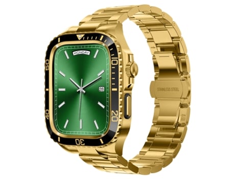 Bracelete Fwinl Para Apple Watch 44mm Ouro