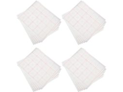 Papel Xuan Semi-cru Quadriculado 8cm 50 Folhas Branco – Absorvente Arroz