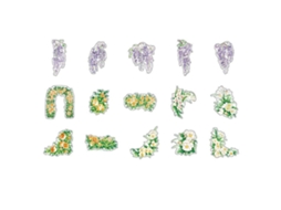 Adesivos Florais À Água Pet | S/MARCA