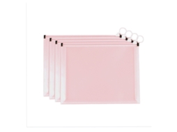 Saco com zíper B6, saco plástico transparente PP com zíper para papel