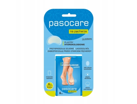 Pasocare Hydrocolloid Heel Blister Plasters, 6 Pack Paso Trading